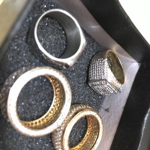 Men’s lab diamond rings and tennis chains